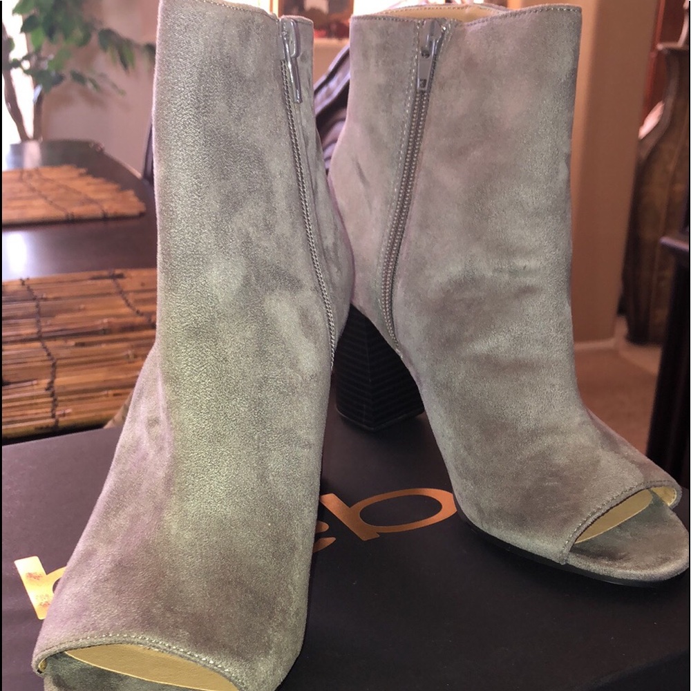 Bebe Open Toe Booties